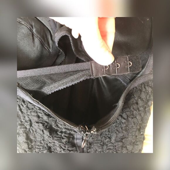 Mango lace black bustier dress size xs - Picture 2 of 8